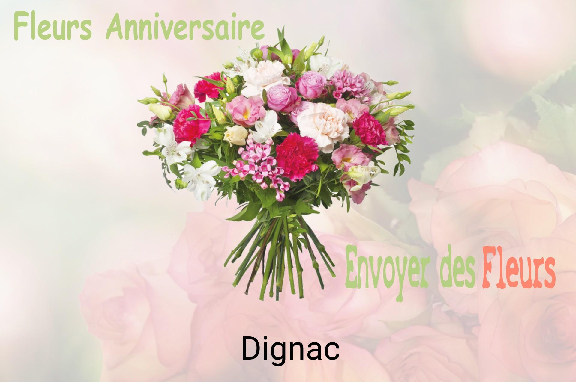 Bouquet de fleurs d’anniversaire livré à Dignac